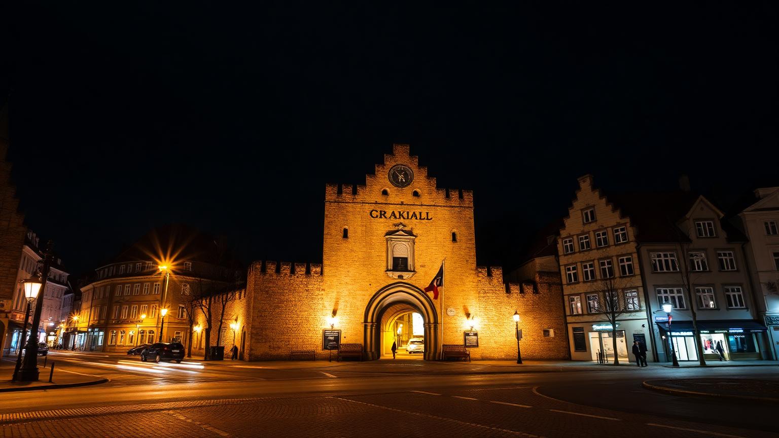 Limuzyny w Lublinie — panorama Lublin nocą